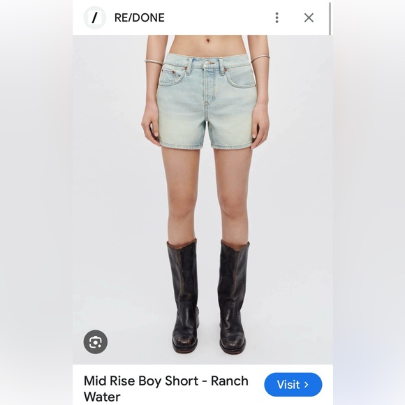 Re/Done Mid Rise Short - Picture 2 of 10